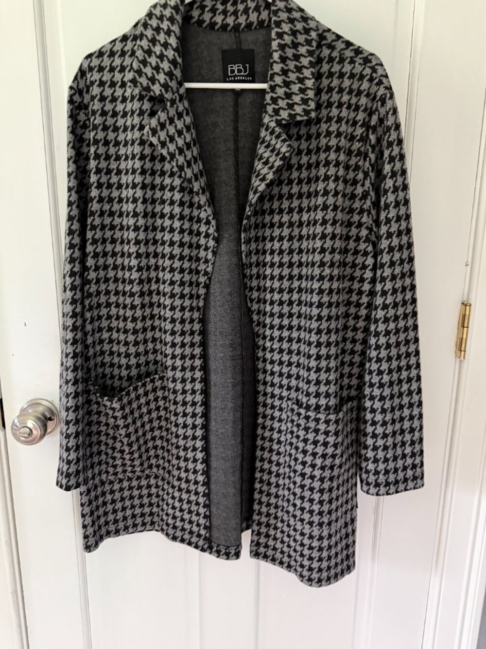 BBJ Los Angeles Houndstooth Blazer Coatigan